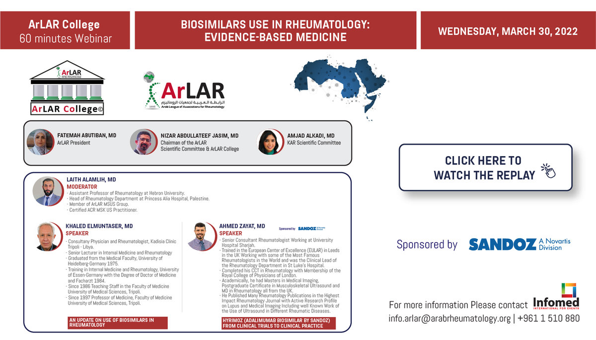 Biosimilars use in Rheumatology: Evidence-Based Medicine