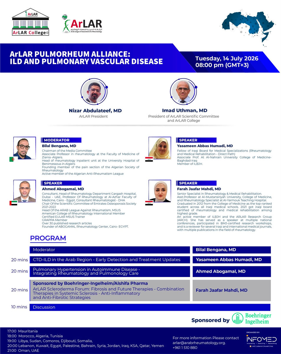 ArLAR PulmoRheum Alliance: ILD and Pulmonary Vascular Disease